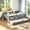 Gray, variant on AUU Queen Size Bed with Built-In Bookshelves, Small Staircase, Safety Rails, and Pull-Out Trundle – Space-Saving Design for Bedroom