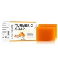 thumbnail image 2 of Xihbxyly Ofertas del día Jabón de cúrcumaAtenuar las marcas de acnéIluminar cutisJabón Jabón de aceite esencial 130 g, 2 of 7