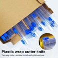 Guiexla 2/4/6Pcs Plastic Wrap Slide Cutter Twoway Food Wrap Roll