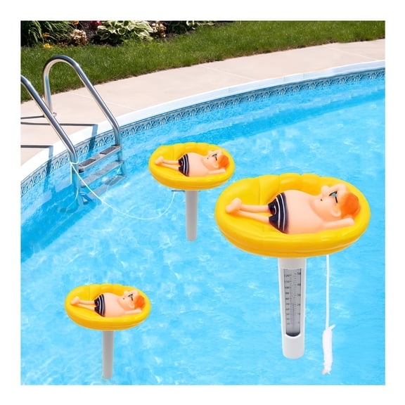 GJX Floating Pool Thermometer,Easy Read for Water Temperature with String for Outdoor Indoor Swimming Pools and Spas,Hot Tubs Aquariums