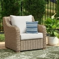 thumbnail image 4 of Mainstays 18" x 18" Woven Stripe Decorative Pillow, Blue, 4 of 8