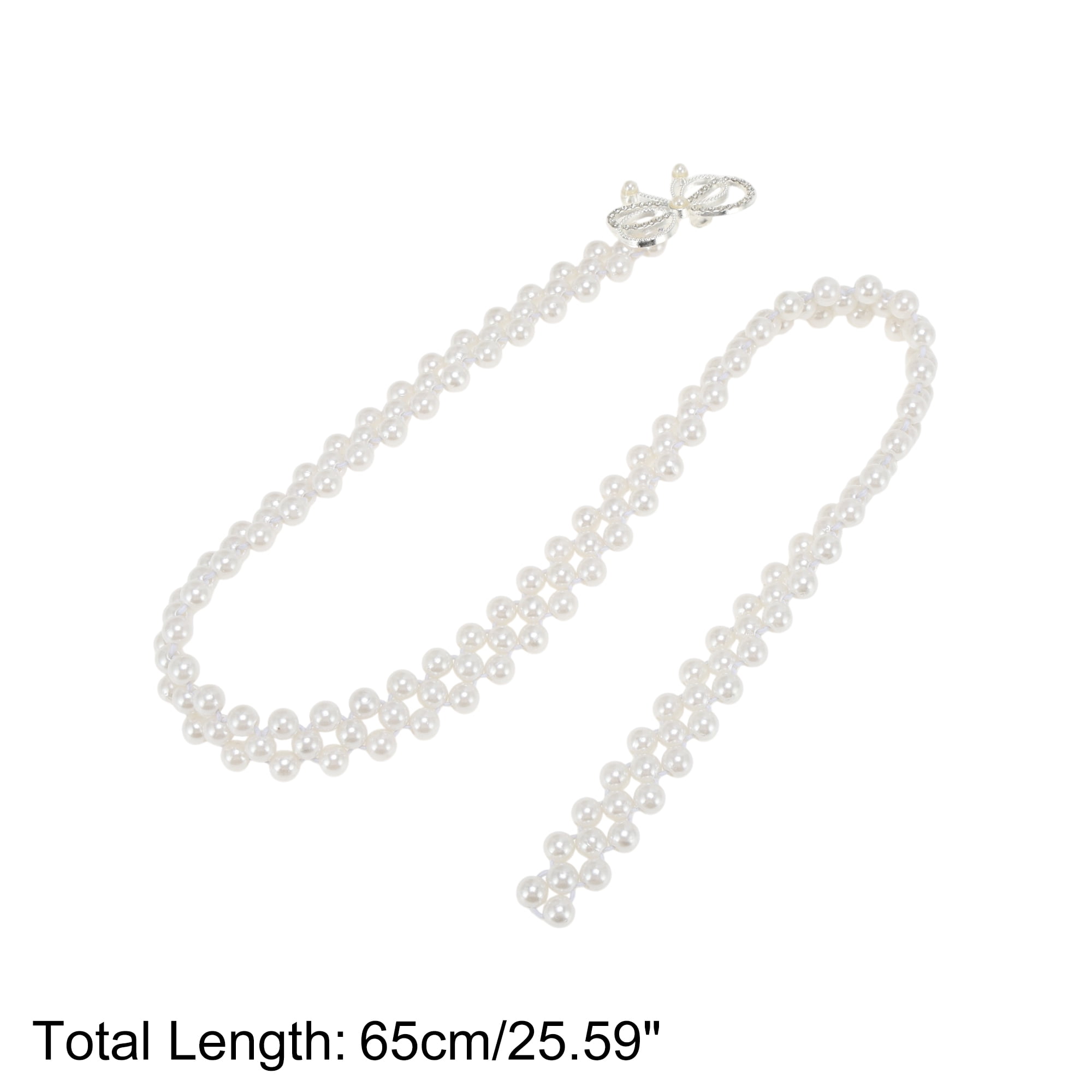 Unique Bargains Stylish Adjustable Waist Belt in Beige for Everyday Wear [Butterfly Pearl]
