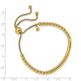 thumbnail image 2 of Sterling Silver Gold-Flashed Beaded Adjustable Bracelet - 7.5 Grams, 2 of 2