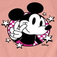 thumbnail image 3 of Disney - Mickey & Friends - Peace Sign - Checkered Background - Toddler And Youth Girls Short Sleeve Graphic T-Shirt, 3 of 5