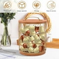thumbnail image 4 of AEVXKHI Coffee Pod Organizer with Wood Base, Large Capacity Coffee K Cup Holder, Gold Coffee Pod Holder, Espresso Pod Storage Holder, Coffee Bar Basket for Counter, 4 of 11