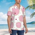thumbnail image 6 of Pink Biscuit Cherry Men's 3d Print Casual Button Down Shirts, Novelty Hawaiian Short Sleeves 2xl, 6 of 8