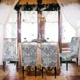 thumbnail image 6 of Christmas Snowflakes Chair Covers Set of 6, Xmas Dining Chair Back Covers, Xmas Chair Slipcovers Protector Decoration, Removable and Washable, Xmas Kitchen Decor/Restaurant Party Home Decor, 6 of 7