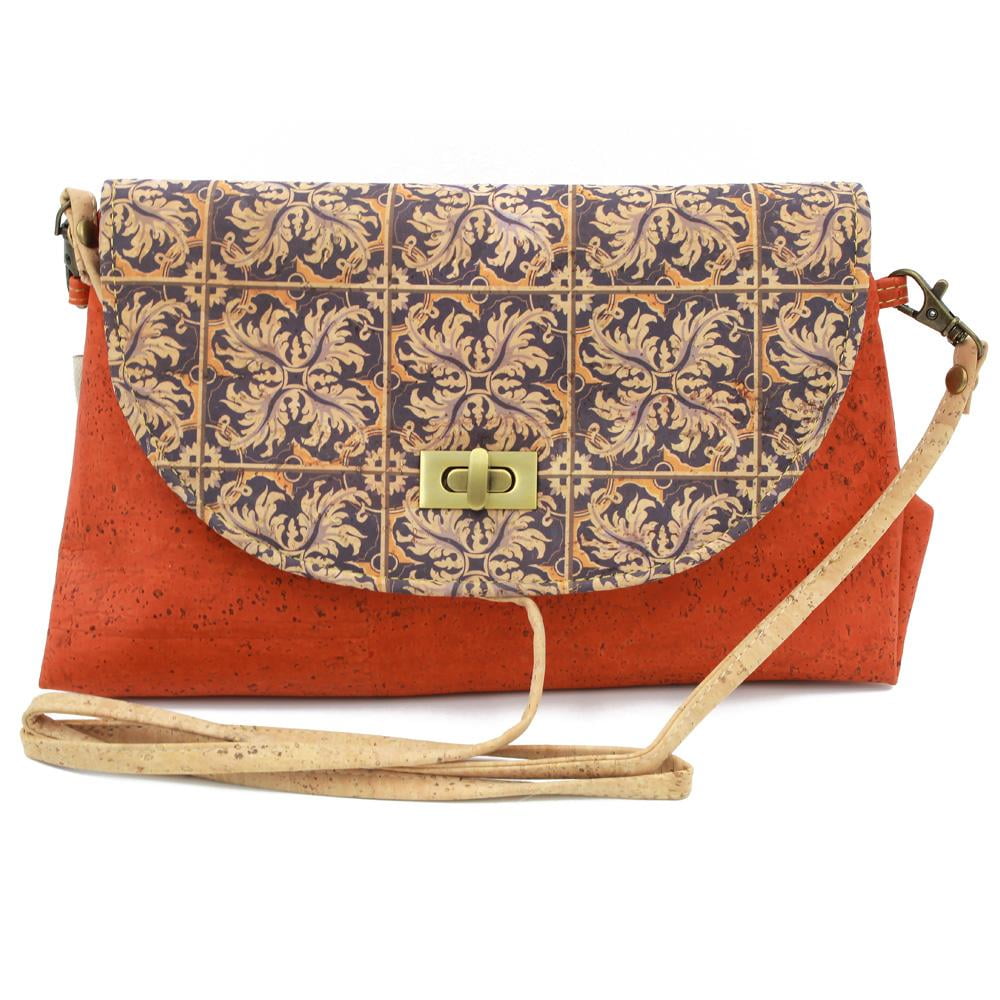 100 Natural Portuguese Cork Vegan Crossbody Bag Purse Made In Portugal