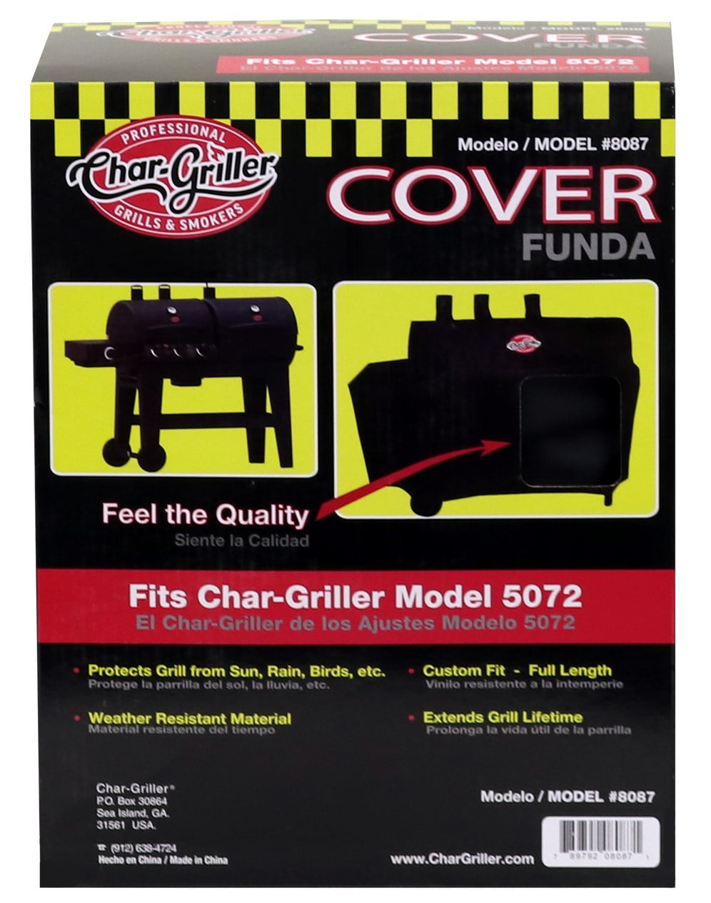 fits models E16820 Char-Griller AKORN Grill Cover Black 6755 E14822 /& E56720