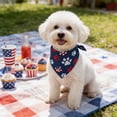thumbnail image 4 of Patriotic 4th of July Dog Bandana, American Flag Dog Bandanas Triangle Bibs Scarf for Medium and Small Dogs, 4 of 6