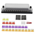 thumbnail image 4 of Adhesivo de bloque de fusibles de 12 circuito eléctrico, soporte de caja de fusibles ATC / de 12-32 V, compatible con vehículos recreativos - B Estilo B shamjiam Cajas de bloque de fusibles, 4 of 8