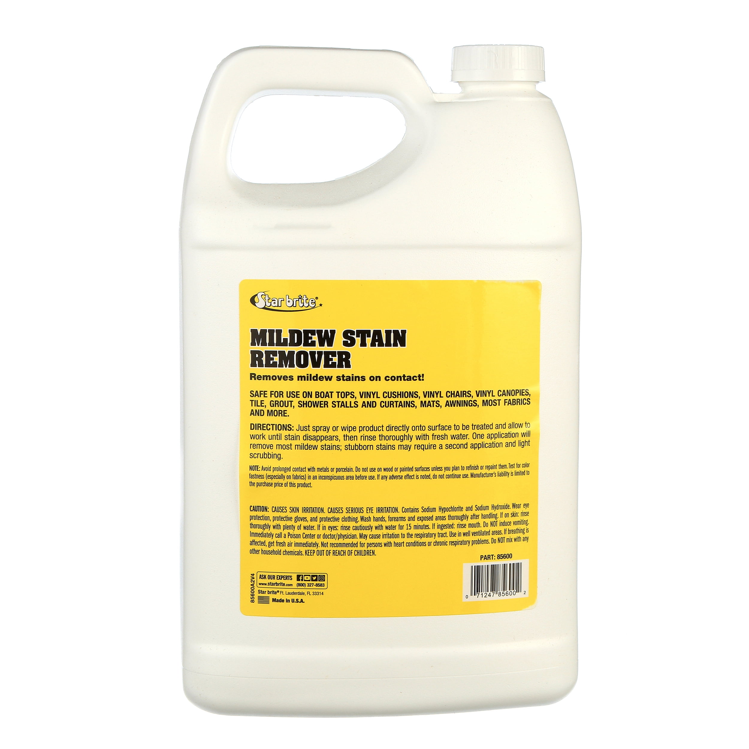 STAR BRITE Mildew Stain Remover - Instant Contact Stain Removal, Ideal for Marine & Upholstery
