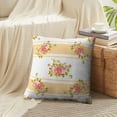 thumbnail image 3 of LALILO Throw Pillow Covers Floral With Roses Accent Art Artwork Beautiful Cushion Cover 18" x 18", 2 Pack, 3 of 6