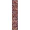 thumbnail image 3 of Unique Loom Jude Timeless Rug Burgundy/Black 2' 6" x 12' 2" Runner Medallion Transitional Perfect For Bathroom Hallway Mud Room Laundry Room, 3 of 9