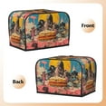thumbnail image 3 of Uemuo Psychedelic Band Hotdog Art Print Toaster Cover 2 Slice, Small Kitchen Appliance Covers, Toaster Oven Cover with Loop, Bread Machine Cover Dust Cover Protection, 3 of 7