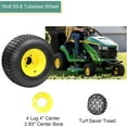 thumbnail image 4 of Emorefun 2PCS 18x8.50-8 Lawn Mower Tires with Rim, 825lbs Capacity, 4 of 5