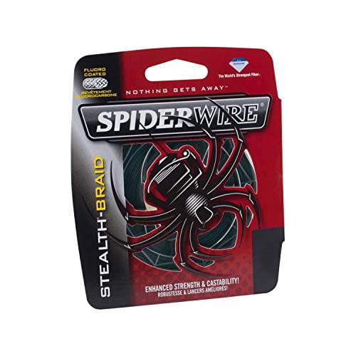 Spiderwire SCS15G-125 Stealth Braided Line 15/4lb/Dia 125 Yd Filler Spool Moss Green, Stealth Braided Line Filler Spool Moss Green
