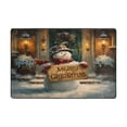 thumbnail image 3 of WOBOGO Cute Snowman Carpet Non-Slip Rugs Soft Doormat 72×48in Living Dining Room Bedroom Decorative, 3 of 7
