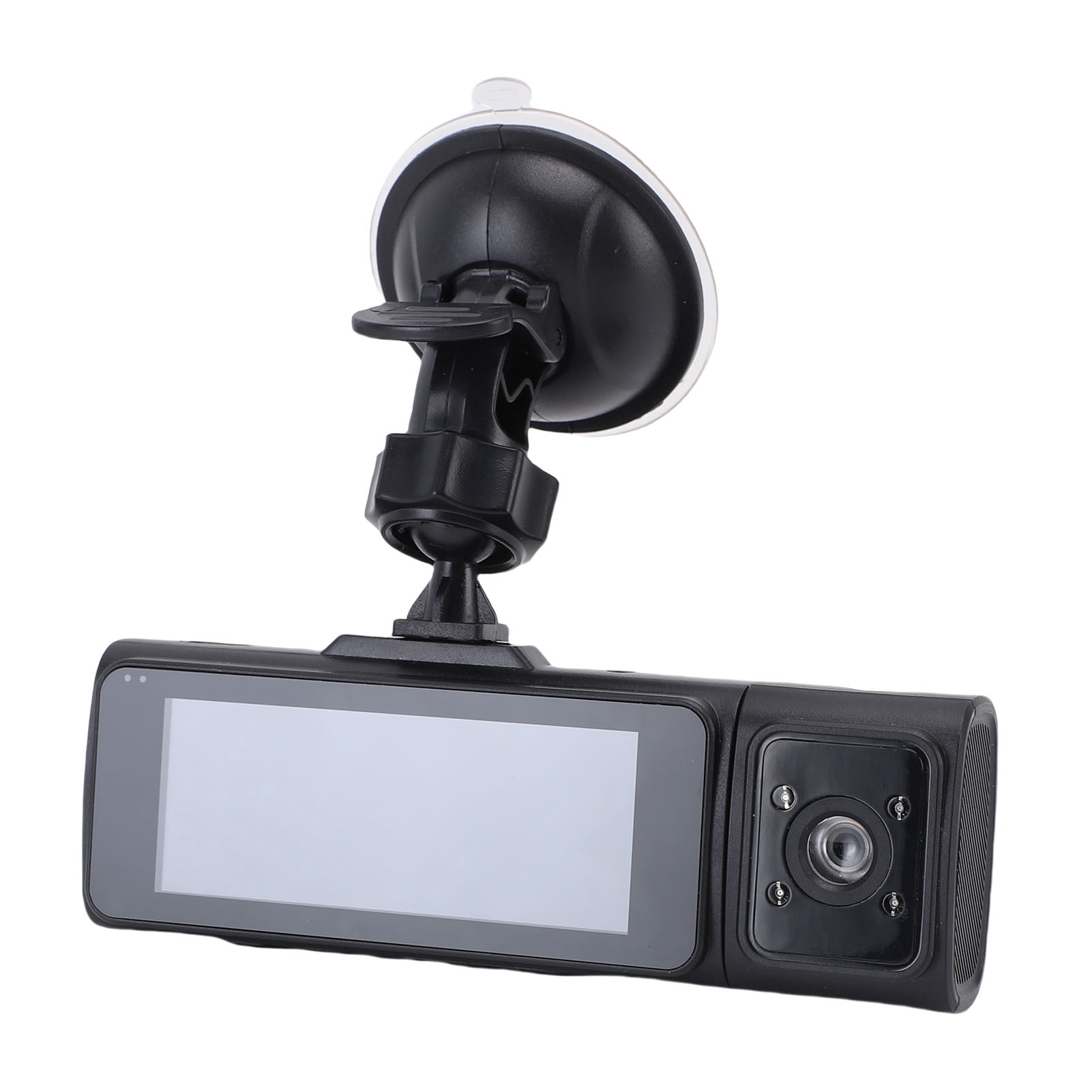 1080P Dash Cam, ABS Aluminum Alloy 24Hr Parking 3 Channel Dash Cam  for Driving