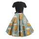thumbnail image 3 of Puntoco Hies Vestido De Manga Corta Para Mujer, Vestido De Fiesta Con Cuello Redondo Y Estampado Oktoberfest, Negro S,Regalos Para Mujer Joven, 3 of 3