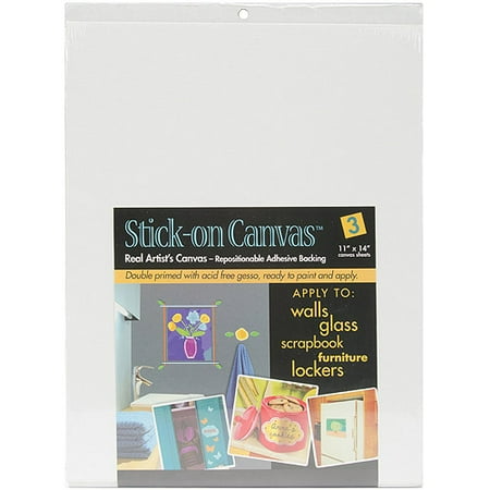 Duro Stick On Artist Canvas 3/Pkg-11"X14"