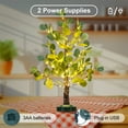 thumbnail image 5 of Lightshare 24IN Lighted Eucalyptus Tree Warm White LED Artificial Greenery with Lights for Wedding Holiday Home Party Decoration Indoor Outdoor, 5 of 7