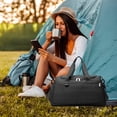 thumbnail image 4 of AOMRCOL Travel Duffle Bag Gym Bags with Shoe Compartment Wet Pocket Waterproof for Weekender Overnight Gym Sports Traveling Swimming Yoga Workout,Black Gym Bags For Men, 4 of 9