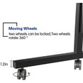 thumbnail image 3 of SOGES Computer Desk Adjustable Movable Laptop Built-in Slot For Bed and Sofa Writing Desk, Black, 3 of 9