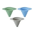 thumbnail image 4 of 3-Pack Collapsible Silicone Funnels for Kitchen, Food Grade Foldable Funnels for Filling Bottles, Small and Large Funnels Set for Liquid, Oil, Powder, and Spices, 4 of 7