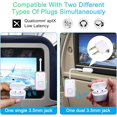 thumbnail image 3 of Airplane Bluetooth 5.4 Transmitter for All Headphones, aptX LL, Supports 2 Headphones/AirPods, Wireless Audio Adapter for in-Flight, TV, Gym, Tablets，Metal Frame, 3 of 6