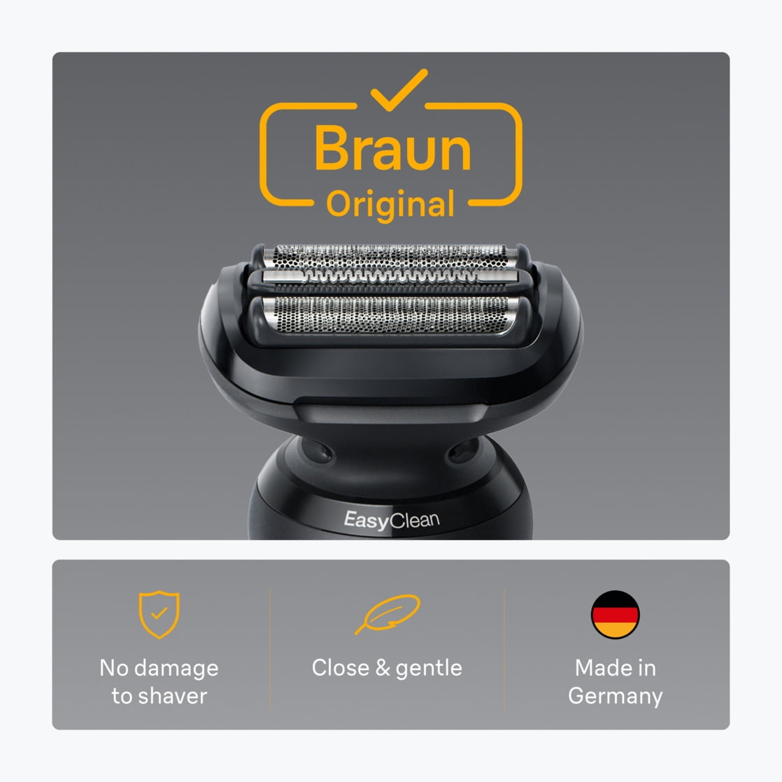 Braun Series 5 Electric Shaver Replacement Head, 54B, Black, 1 ct