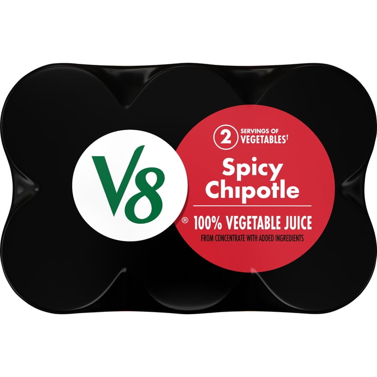 V8 Spicy Chipotle 100% Vegetable Juice, 8 fl oz, 6 Pack photo 7