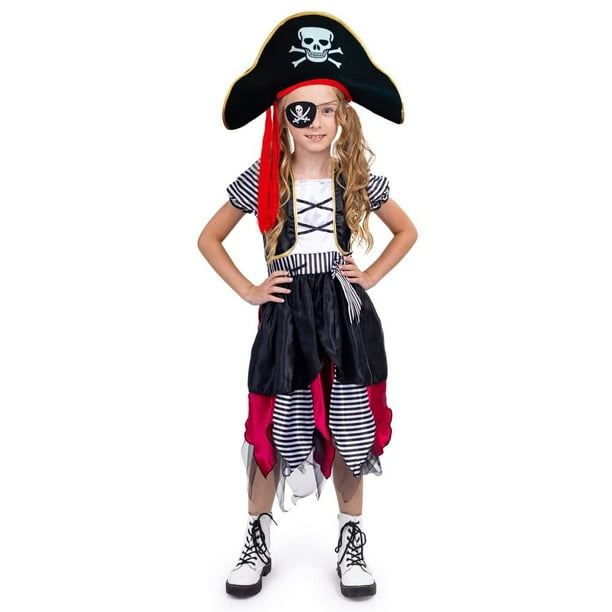 Disfraz de pirata Dress Up America Buccaneer para niñas y niños