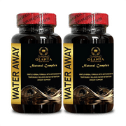 WATER AWAY - natural capsules for water away for men, Fast Acting Natural Water Away Pills, diuretic water pills, water pills vitamins, Milk Thistle - 2 Bottles