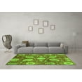 thumbnail image 3 of Ahgly Company Indoor Square Abstract Green Modern Area Rugs, 4' Square, 3 of 4