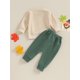 thumbnail image 3 of Conjunto de 2 piezas para bebé niño pequeño, sudadera, jersey y pantalones con estampado de pavo y gobble, ropa de Acción de Gracias, 3 of 6