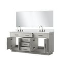 thumbnail image 6 of Abbey 72" W White Oak Vanity Quartz Countertop, 70" Mirror and Faucet Set, 6 of 6