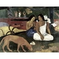 thumbnail image 2 of Gauguin, Paul 24x20 Gold Ornate Wood Framed with Double Matting Museum Art Print Titled - Joyousness, 2 of 4
