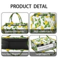 thumbnail image 4 of Large Capacity Tote Bag,Yellow Lemon Fruit Limes White Pattern Handbag Fashion Luxury Tote Bag,15.7"x13"x 5.1" Inches,Laptop Compatible, 4 of 6