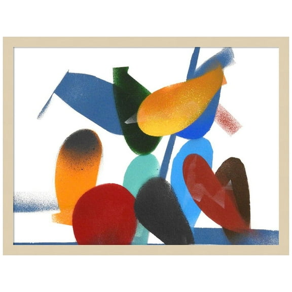 Amanti Art Symbiotic 7 Wood Framed Wall Art Print