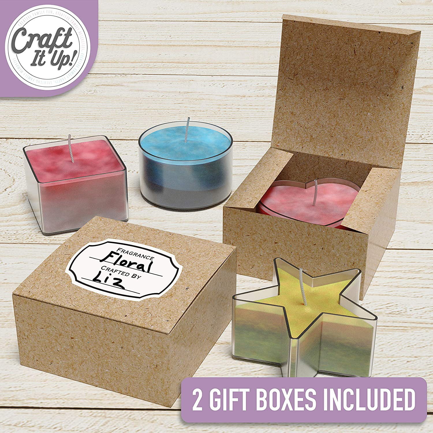 Candle Making Kit by Craft It Up! Complete DIY Beginners Set with