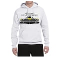 thumbnail image 2 of 1969 Plymouth Road Runner Hot Rod Racing | Mens Cars and Trucks Hooded Sweatshirt Graphic Hoodie, White, Large, 2 of 4