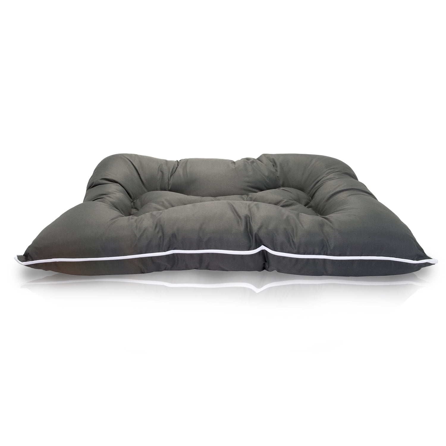 Precious Tails Co-Pilot Waterproof Dog Bed, Grey, Small, 30"L x 20"W x 5"H