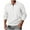 White, variant on Wyobmus Men's Casual Lapel Collar Shirts Solid Color Quarter Zip Pullover Long Sleeved Sweatshirt Jacquard Weave Top Blouses Black