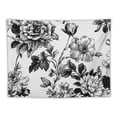 thumbnail image 5 of Autua Floral Pattern Black White Tapestry Wall Hanging Home Decor 60x50inch, 5 of 6