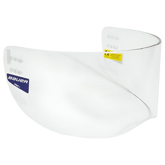 Bauer RBE 1 Certified Hockey Helmet Referee Coach Player Clear Half Shield OSFM