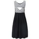thumbnail image 3 of Vestido Vestido ajustado de mujer Sexy Rayas horizontales Slim Fit Traje diario (Blanco S) Ygjytge Blanco T S para Mujer, 3 of 6
