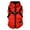Red, variant on Pet Printed Cold Weather Coat Harness Pet Winter Warm 2 In 1 Outfit Padded Jacket For Small Puppy Dogs