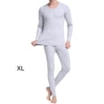 thumbnail image 3 of Sonducket Ropa interior térmica para hombre, ropa interior elástica de manga larga con cuello para invierno, ropa interior para Camisetas Gris XL, 3 of 6