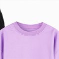 thumbnail image 4 of Gibobby Girls Outfits 2 Piece Crew Neck Short Sleeve Patchwork Tops And Skirts Set Breathable Sprotswear Summer Girls Clothes Set(8-10 Years,Purple), 4 of 6